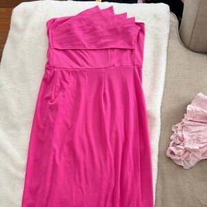 Pink Strapless Dress